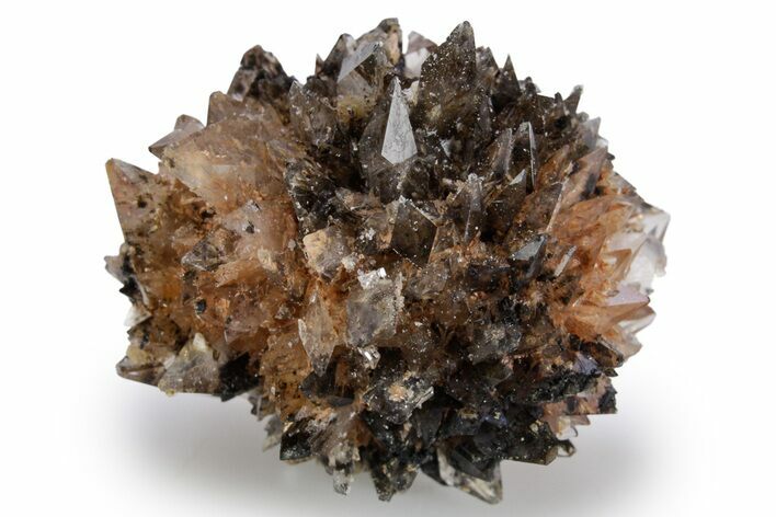 Sparkling Orange/Black Creedite Crystal Cluster - Durango, Mexico #360617